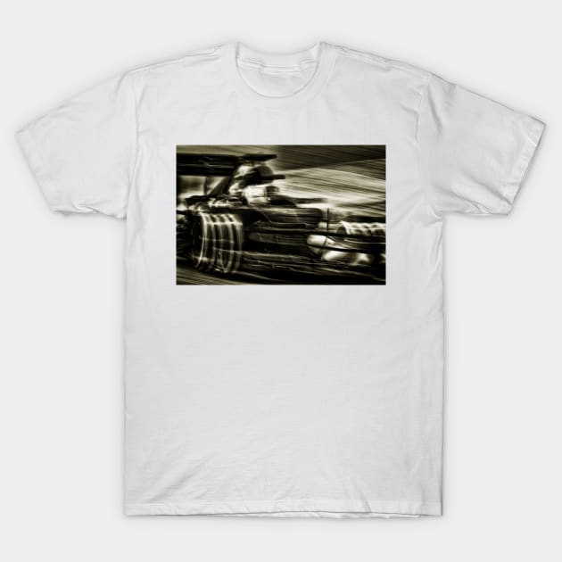 Formula 1 Speed black and white T-Shirt by MiRaFoto